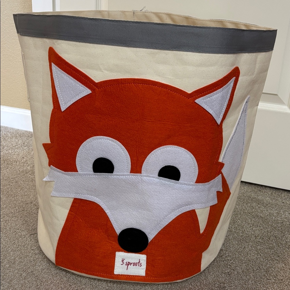 3 Sprouts Canvas Storage Bin